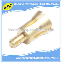 China manufacturer OEM nonstandard hollow threaded collet brass bolt and screw